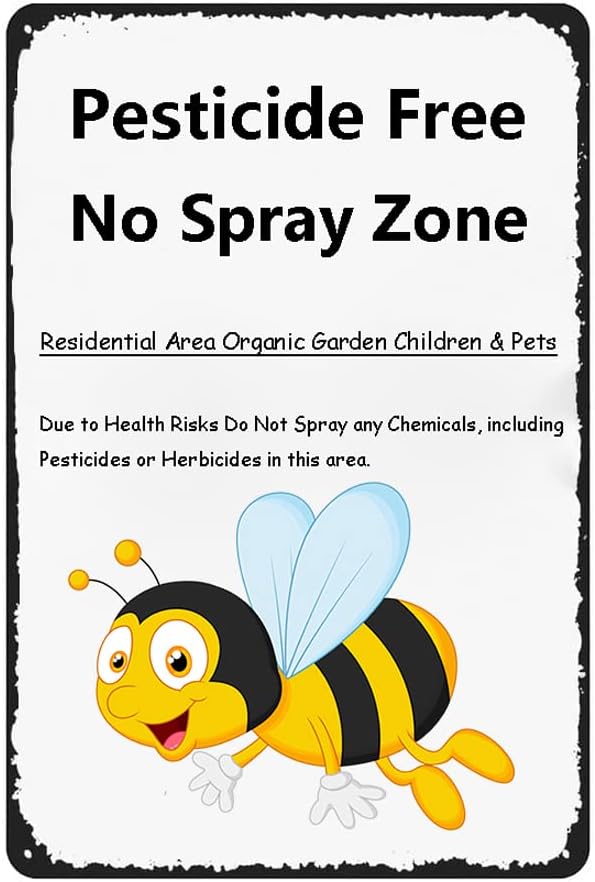 Farming Zone - Pesticidevrij Tuinbord Tuin Boerderij Tin Bord