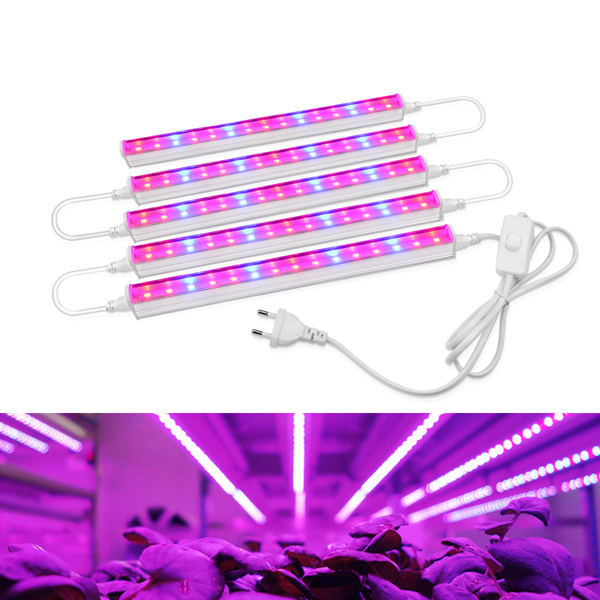 Hydroponic Nft Channel - Ac 220V 110V Led Grow Light