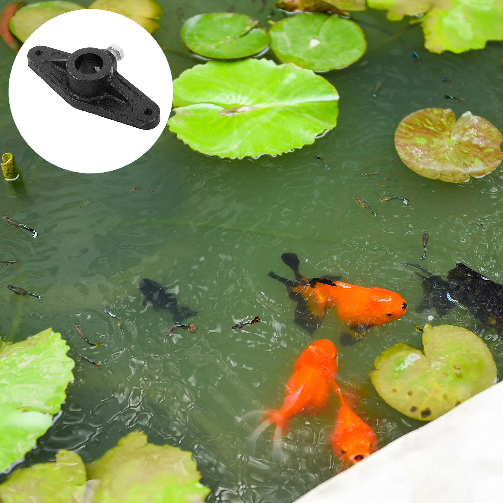 Fish Pond Aerator - Viswiel Crankhandvat Zwart Vervangende Spinning Reel