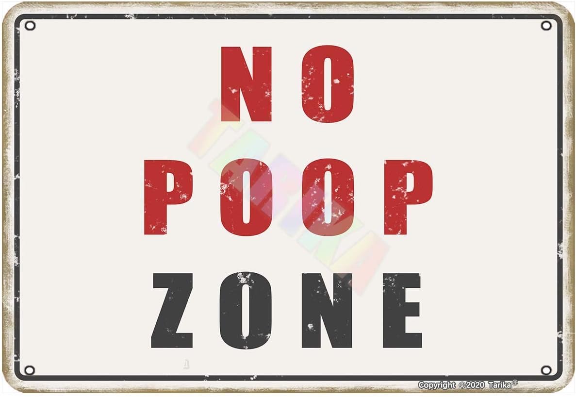 Geen poepzone metalen bord vin - Farming Zone recensie en prijs