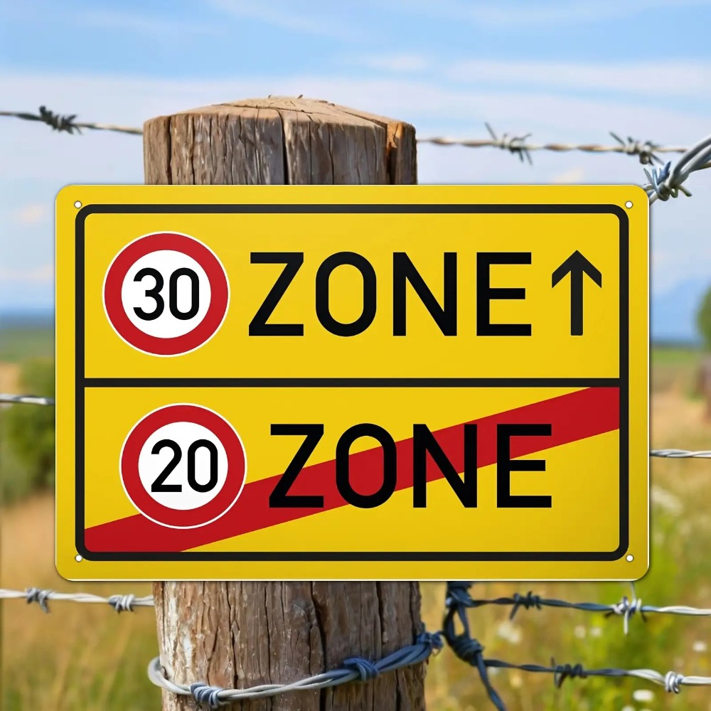Tin Sign - 30 20 Speed ​​Limit - Farming Zone recensie en prijs
